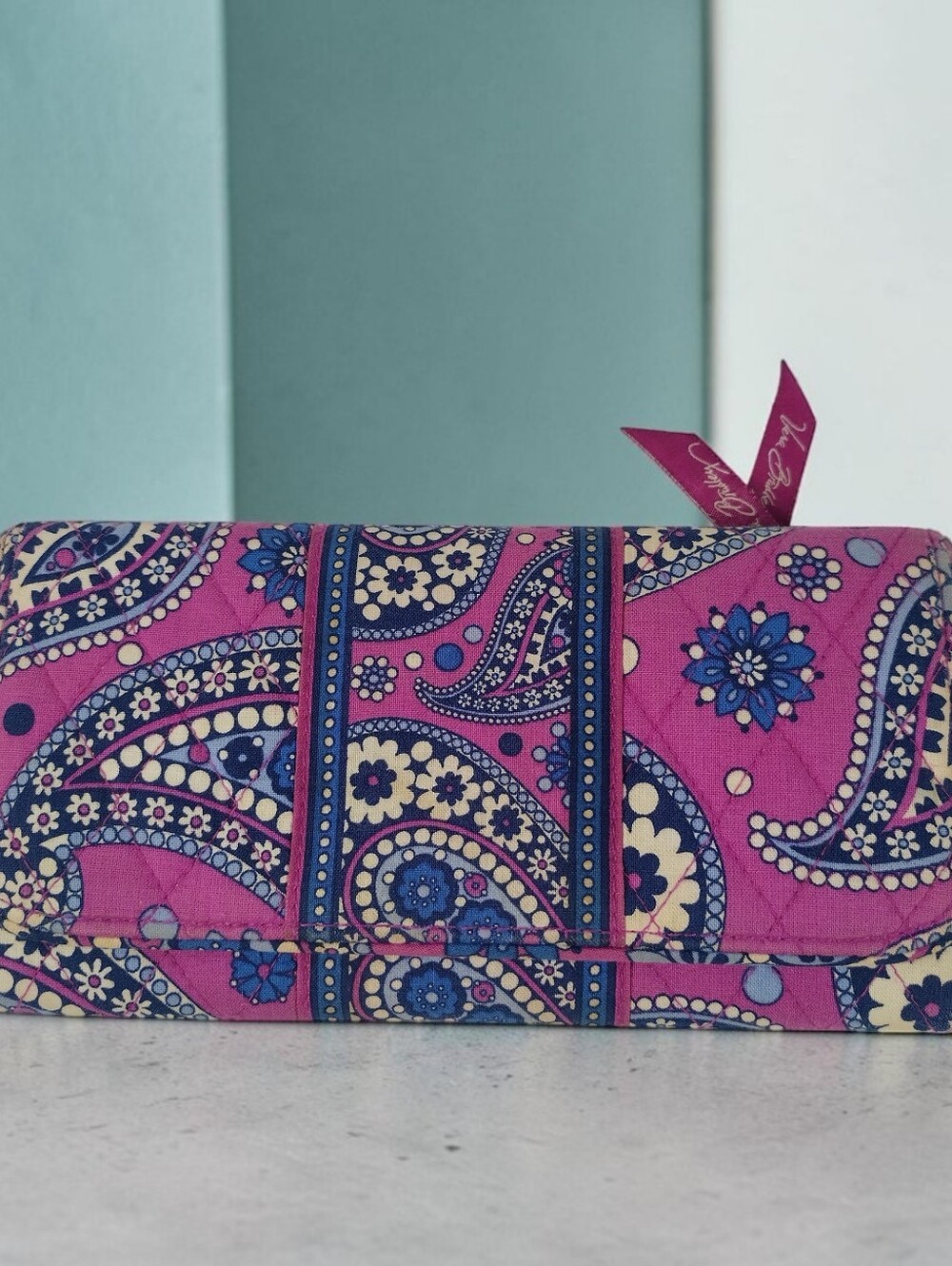 vera bradley Clutch Wallet Travel Case Trifold